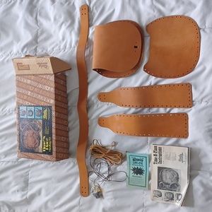 Rare Vintage Tandy Leather Company Leather Handbag Kit